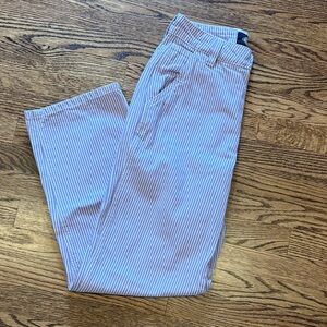Dickies Blue and White Striped Chinos